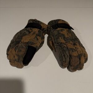 Mens Camo Gore-Tex Snow Ski‎ Gloves Waterproof Insulated Winter Warm